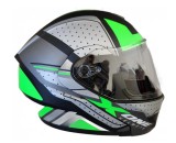 Casca moto modulabila X-One Verde L