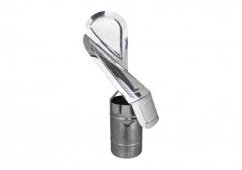 Capac terminal cos de fum rotativ din inox ,diametru 150 mm