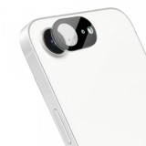 Folie de protectie Camera Spate Techsuit pentru Apple iPhone 16e, Sticla Securizata, Neagra