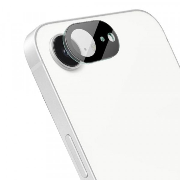 Folie de protectie Camera Spate Techsuit pentru Apple iPhone 16e, Sticla Securizata, Neagra