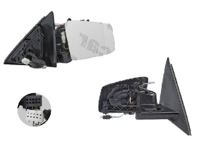 Oglinda exterioara Mercedes Clasa E (W212) Sedan/Combi, 09.2009-02.2013, Clasa E (W212) , 02.2013-, Dreapta, reglare electrica; fara carcasa; incalzi foto