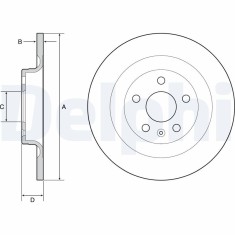 DELPHI BG4950C Disc frana