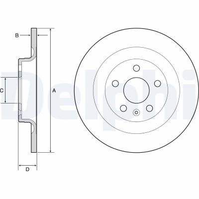 DELPHI BG4950C Disc frana foto