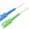 Patch cord fibră optică OS2 SC/APC-SC/UPC 15m alb LSZH