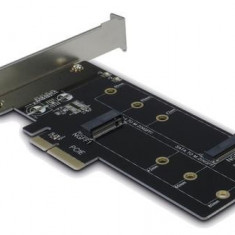 Adaptor Inter-Tech KT015, 1x PCI-E - 1x M.2 PCI-E SSD/1x M.2 SATA SSD