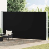 vidaXL Copertină laterală retractabilă de terasă, negru, 220x600 cm 317976