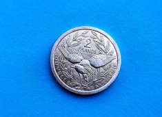 2 Francs 1989 Noua Caledonie-stare buna-RAR