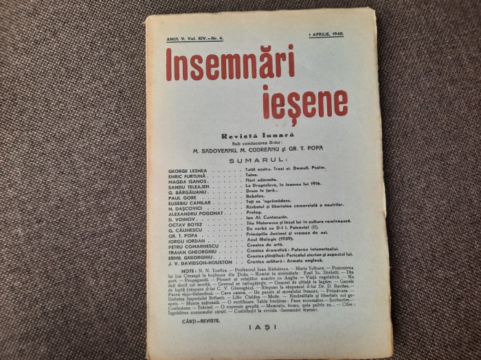 INSEMNARI IESENE ANUL III, NR 12/1938