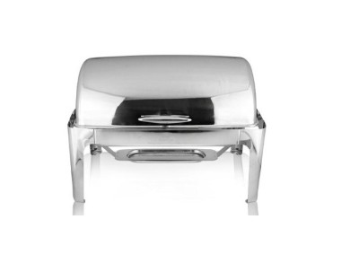 Chafing dish inox cu 1 tava GN 1/1, 13 litri, capac rolltop foto