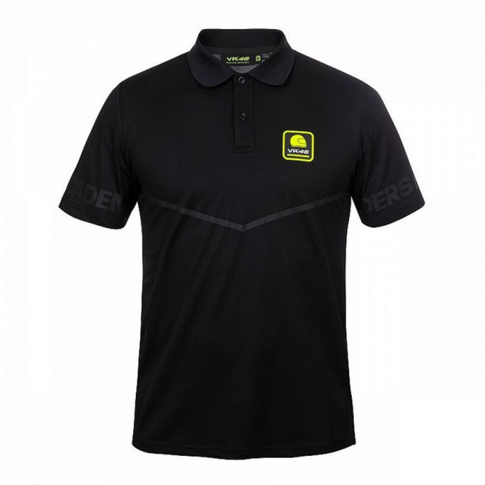 Valentino Rossi tricou polo black helmet Riders Academy - M