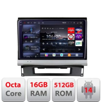 Navigatie Opel Astra J 2009-2019 Edotec Kit-072 8 core QLED 2K 16+512 360 Android Waze USB Navigatie Internet Youtube Radio CarStore Technology foto