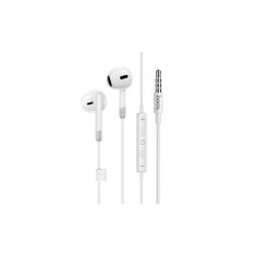 Casti cu fir Hoco M109 Pure Joy, microfon, jack 3.5mm, cablu 1.2m, 20Hz-20kHz, alb