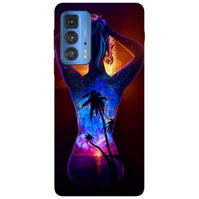 Husa compatibila cu Motorola G20 model Fantasy galaxy, Silicon, TPU, Viceversa