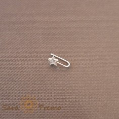 Piercing fals pentru nas din argint Danger