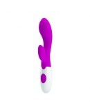 Vibrator Rabbit Brighty, Violet, 20 cm, Pretty Love