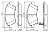 Set placute frana,frana disc TOYOTA AURIS (NRE15, ZZE15, ADE15, ZRE15, NDE15) (2006 - 2012) BOSCH 0 986 494 260