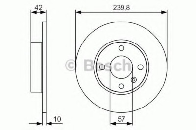 Disc frana OPEL ASTRA G Hatchback (F48, F08) (1998 - 2009) BOSCH 0 986 479 S52 foto