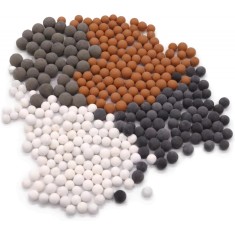 Set Pietre de Schimb, Zamo&reg;, pentru Para de Dus, Margele cu Efect Remineralizant, Maro, Alb si Gri,