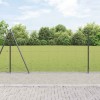 Gard cu S&acirc;rmă Sudată cu 13 St&acirc;lpi Flanșați Gri 1.2x50 m Oțel