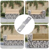 vidaXL Placă de Impact 12 pcs Argintiu 50 x 10 x 1,2 mm Fier 864829