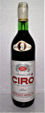 C 81- VIN ROSU, CIRO&#039;, DOC, VINICOLA IPPOLITO, cl 72 gr 13,5 recoltare 1979