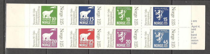 Norvegia.1978 Expozitia filatelica NORVEX carnet KN.8