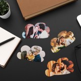 Set 4 Magneti de frigider cu Pozele Tale stil clouds