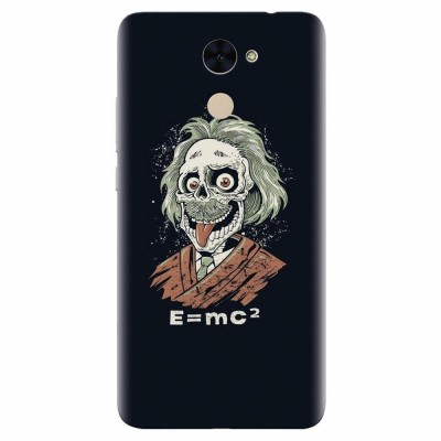 Husa silicon pentru Huawei Y7 Prime 2017, Albert Einstein Caricature foto