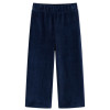Pantaloni de copii din velur, bleumarin, 128 GartenMobel Dekor, vidaXL