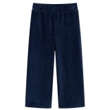 Pantaloni de copii din velur, bleumarin, 92, vidaXL