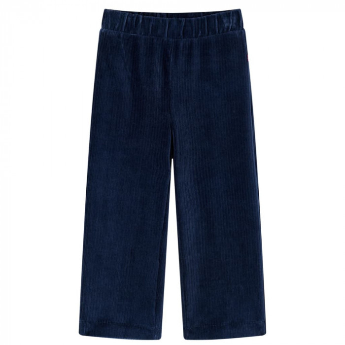 Pantaloni de copii din velur, bleumarin, 128 GartenMobel Dekor