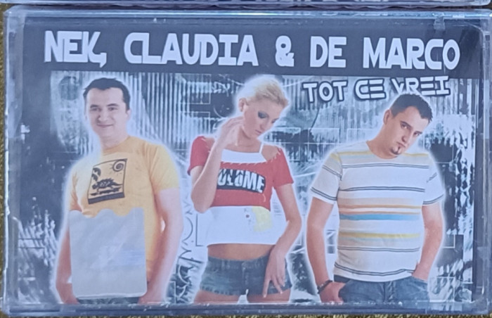 Nek , Claudia și De Marco, casetă sigilată cu muzică de petrecere