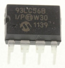 IC EEPROM SERIAL 2K, DIP-8 93LC56B-I/P MICROCHIP
