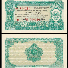 ALBANIA █ bancnota █ 10 Buona Lek █ 1965 █ P-FX26 █ UNC █ necirculata