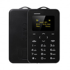 Telefon mobil ultra subtire AEKU, bluetooth, negru foto