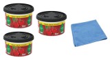 Odorizant auto Wunder baum Fiber Can 3 Pack Cherry si Laveta Microfibra