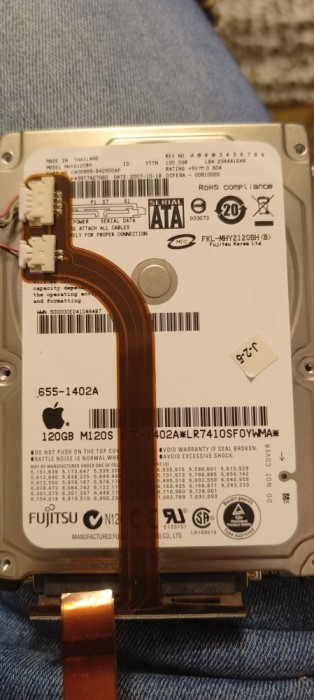 HDD MacBook pro 2007120 gb
