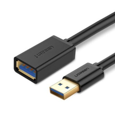 CABLU USB Ugreen prelungitor, &amp;quot;US129&amp;quot; USB 3.0 (T) la USB 3.0(M), 1m, negru, &amp;quot;10368&amp;quot; foto