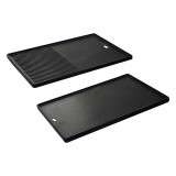 Plita Din Fonta Cu 2 Fete, Neteda Si Grill, Pentru Gratar Monroe Pro 4 Enders, 43X32Cm