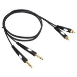 CABLU 2 RCA - 2 JACK 6.35 MONO 3M, BST