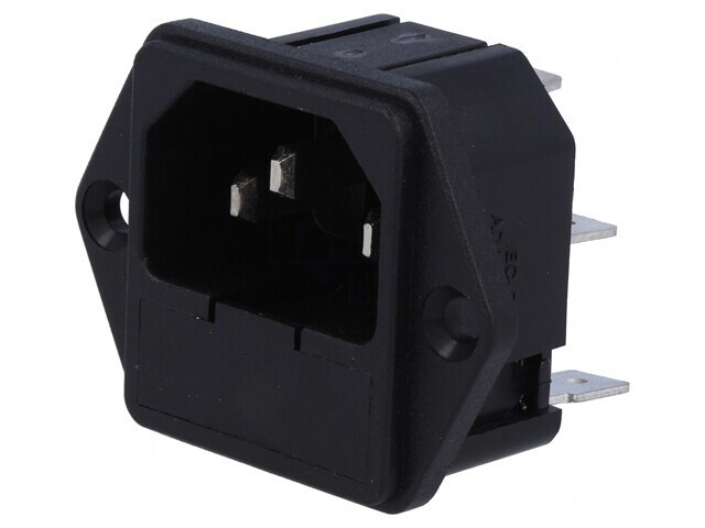 Conector Alimentare AC IEC 60320 C14 10A Soclu Tată