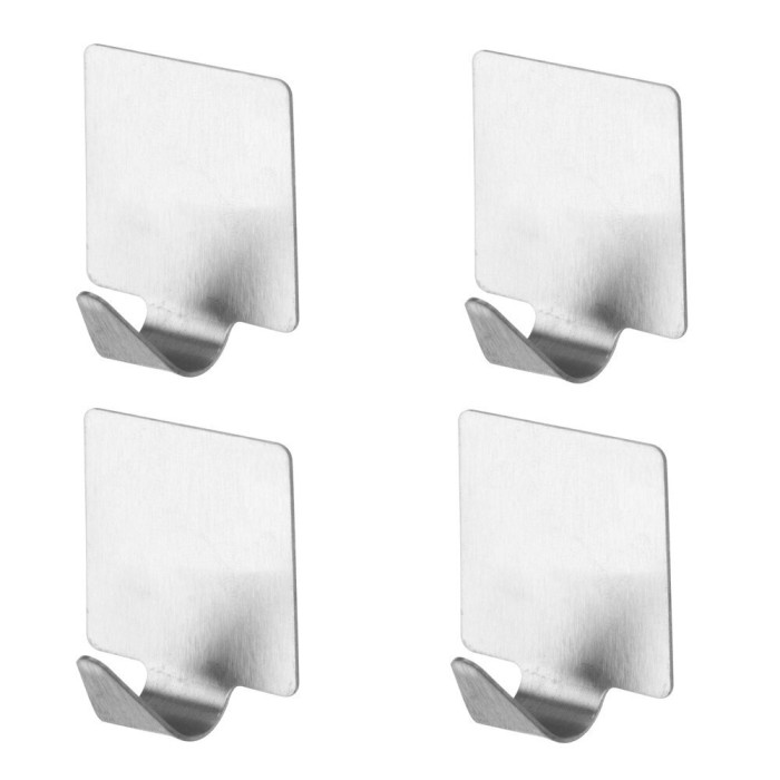 Set 4 Agatatori Autoadezive Metalice Diferite Forme
