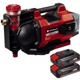 Einhell AQUINNA 36/35 F LED AUTOMATIC PXC + Twinpack CB - Pompa 3.7 bar + Set 2 acumulatori Li-Ion 18 V 2.5 Ah