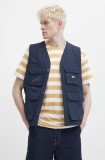 Dickies vesta FISHERSVILLE VEST barbati, culoarea albastru marin, de tranzitie, DK0A4YQP