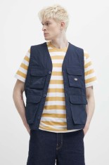 Dickies vesta FISHERSVILLE VEST barbati, culoarea albastru marin, de tranzitie, DK0A4YQP