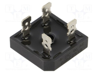 Punte redresoare monofazată Urmax 1kV 25A 350A MBR-25 DC COMPONENTS foto