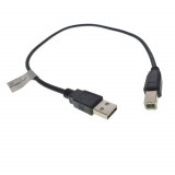 Cumpara ieftin Cablu USB 2.0 pentru imprimanta, Lanberg 42867, lungime 50cm, USB-A tata la USB-B tata, negru