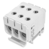 Clema terminala conexiune 1 pol gri Cu-Al 6x50mm &sup2;, , , , , , , montare pe sina DIN 35mm 145A (Al) 160A ( Cu), Pollmann