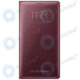 Portofel Samsung Galaxy Note 4 LED Flip roșu EF-NN910BREGWW