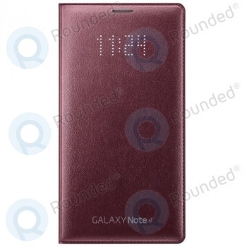 Portofel Samsung Galaxy Note 4 LED Flip roșu EF-NN910BREGWW foto